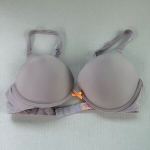Victoria's Secret Lilac Bra with Orange Accent Size 34C